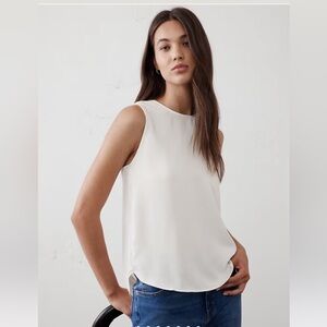 Banana Republic Cream  Sleeveless Tank Top